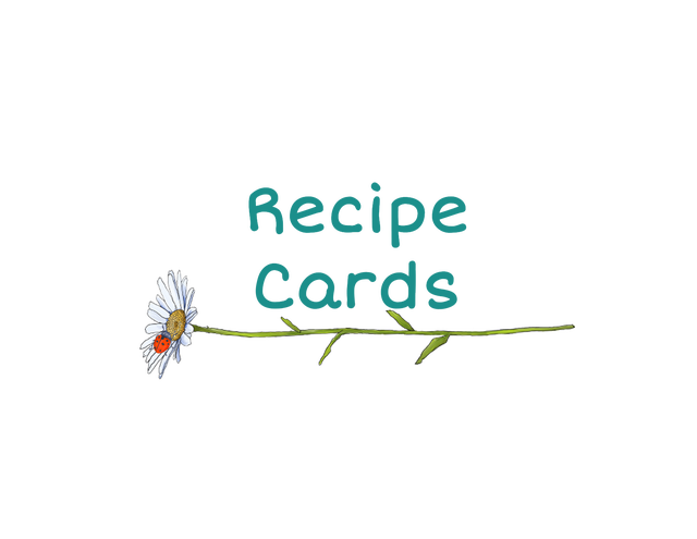 recipe cards