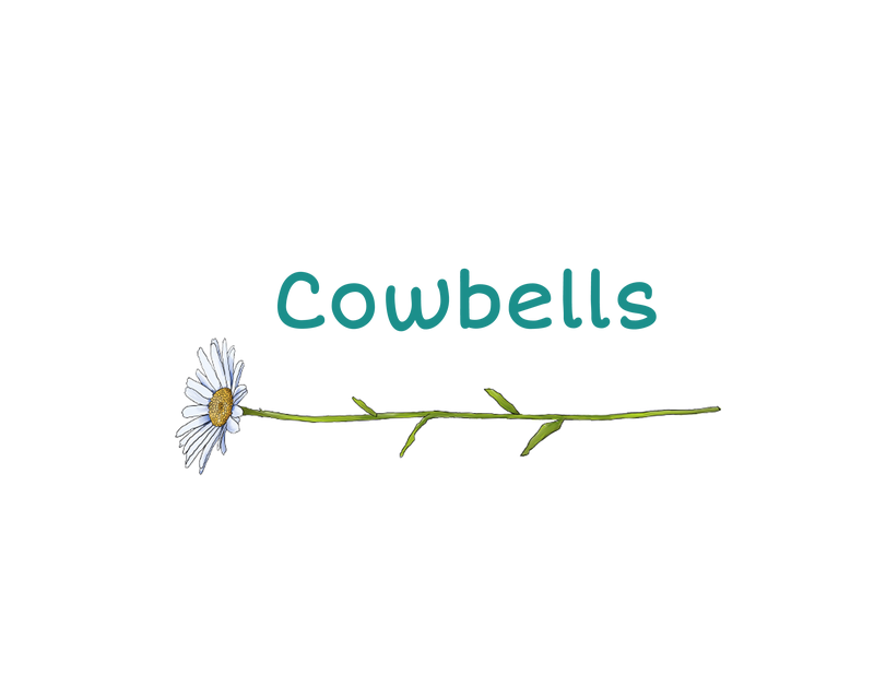 cowbells - original handpainted